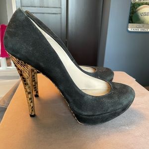 Micheal Kors Suede Platform Heels